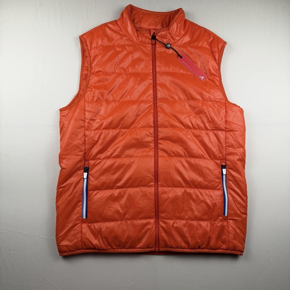 New Redvanly Mens Large Winslow Puffer Vest Full Zip Lightweight‎ Performance